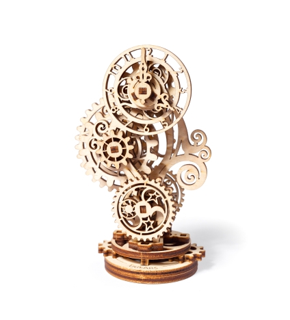 Ugears-Steampunk-Clock-3d houten puzzels, ugears klok, steampunk klok, clock, steampunk clock