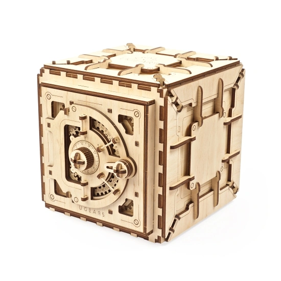 Ugears-Safe-Model ugears veilige combinatie, mechanische 3d veilige puzzel, 3d puzzel veilig, Oekraïense versnellingen