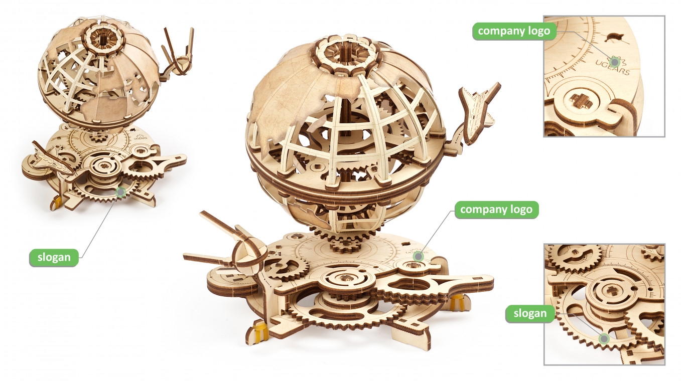 UGears branded Globus