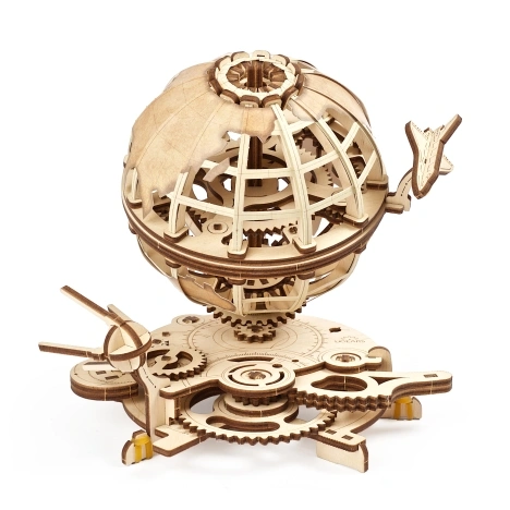 Globus-Model-globus, earth, kaart, aarde, ugears, ugear, ugears modellen, ugears mechanische modellen, cadeau-idee, hobby idee, ugears waar te kopen, versnellingen vector, versnellingen lego, ugears amazon, v