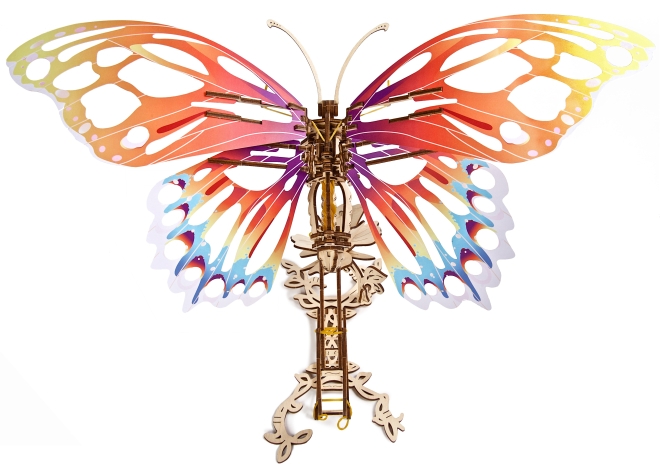 Ugears-Butterfly-Mechanical-vlinder, butterfly, floewer, bloem, ugears, ugear, ugears modellen, ugears mechanische modellen, cadeau-idee, hobby idee