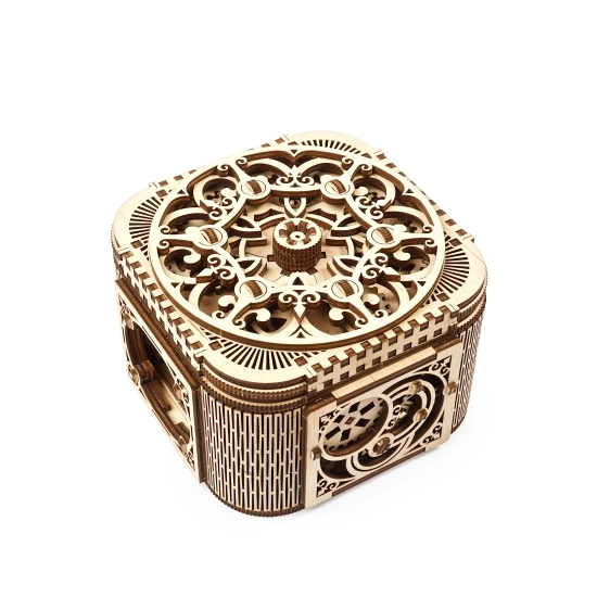 Ugears-Treasure-Box-ugears schatkist, ugears puzzel doos, ugears sieraden doos, ugears schatkist instructies, ugears schatkist montage, ugears 70031, puzzel doos, mysterie doos, ugears puzzel doos, ugea